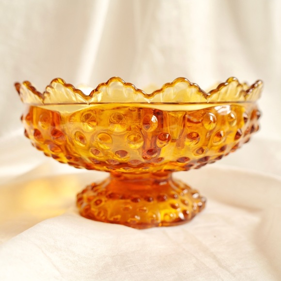 Amber Glass Candelabra